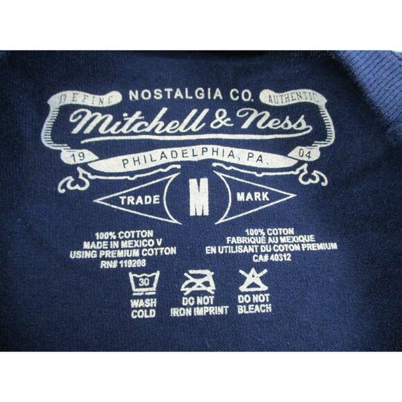 Boston Red Sox Shirt Men Med Blue MLB Baseball Cooperstown Mitchell Ness 1389-90 - Picture 5 of 10